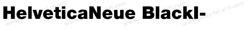 HelveticaNeue BlackI字体转换
